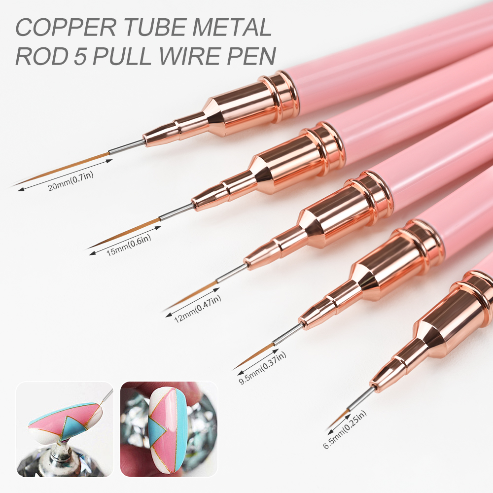 Ultra Fine Nail Art Liner Brus - огляд і ціна Detailing Brush Set