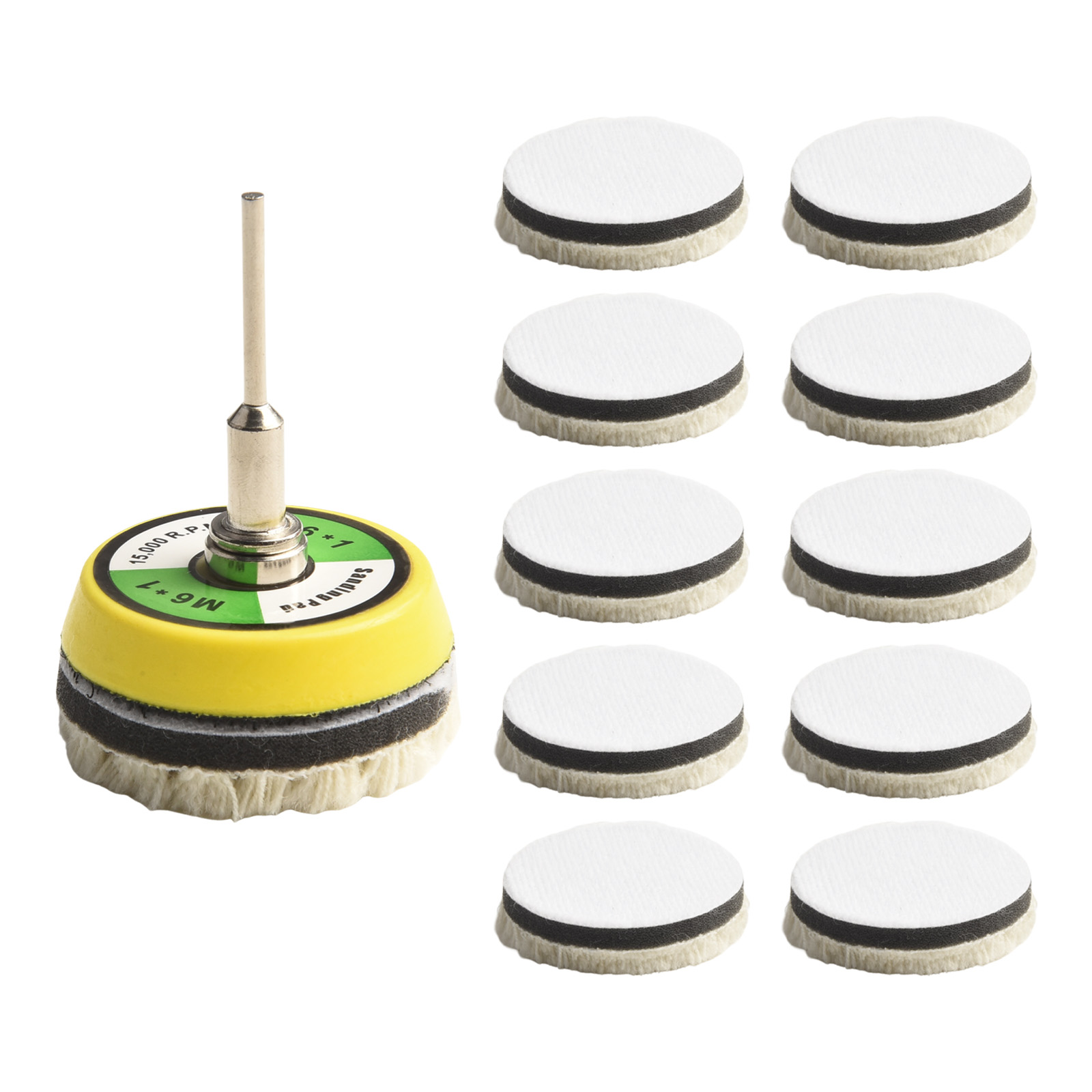 Buffing Pads Wool Polishing Pa - огляд і ціна Polish Pad Set Buffer