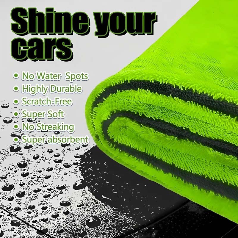 1PC 1000GSM Dual-Sided Microfi - огляд і ціна Microfiber Towel Detailing